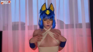 Insane hot cosplayer Sweetie Fox rules over your dick