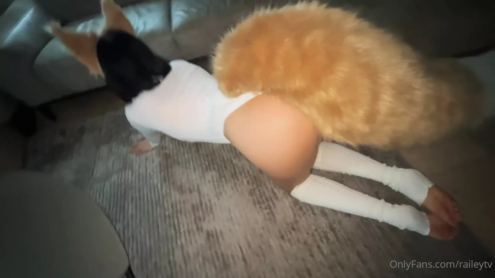 Cute fox Railey Diesel seduces young boy to cum on her tits