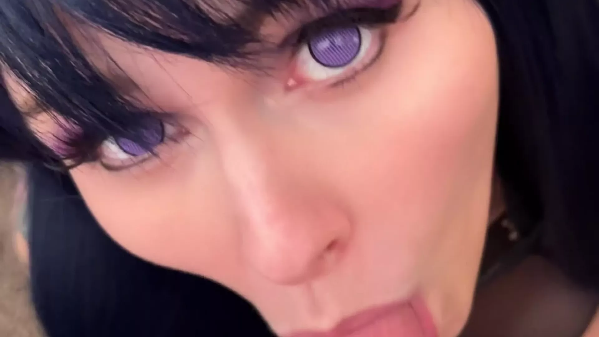 Shy Cutie teases with short blowjob