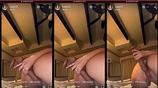 Lupuwellness teasing her wet naked body in the hotel bed