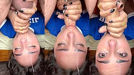 layladeline reverse deepthroat and explosive facial