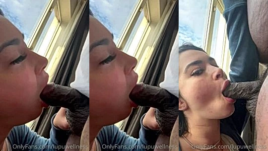 Lupuwellness sucking on a big black cock in the hotel