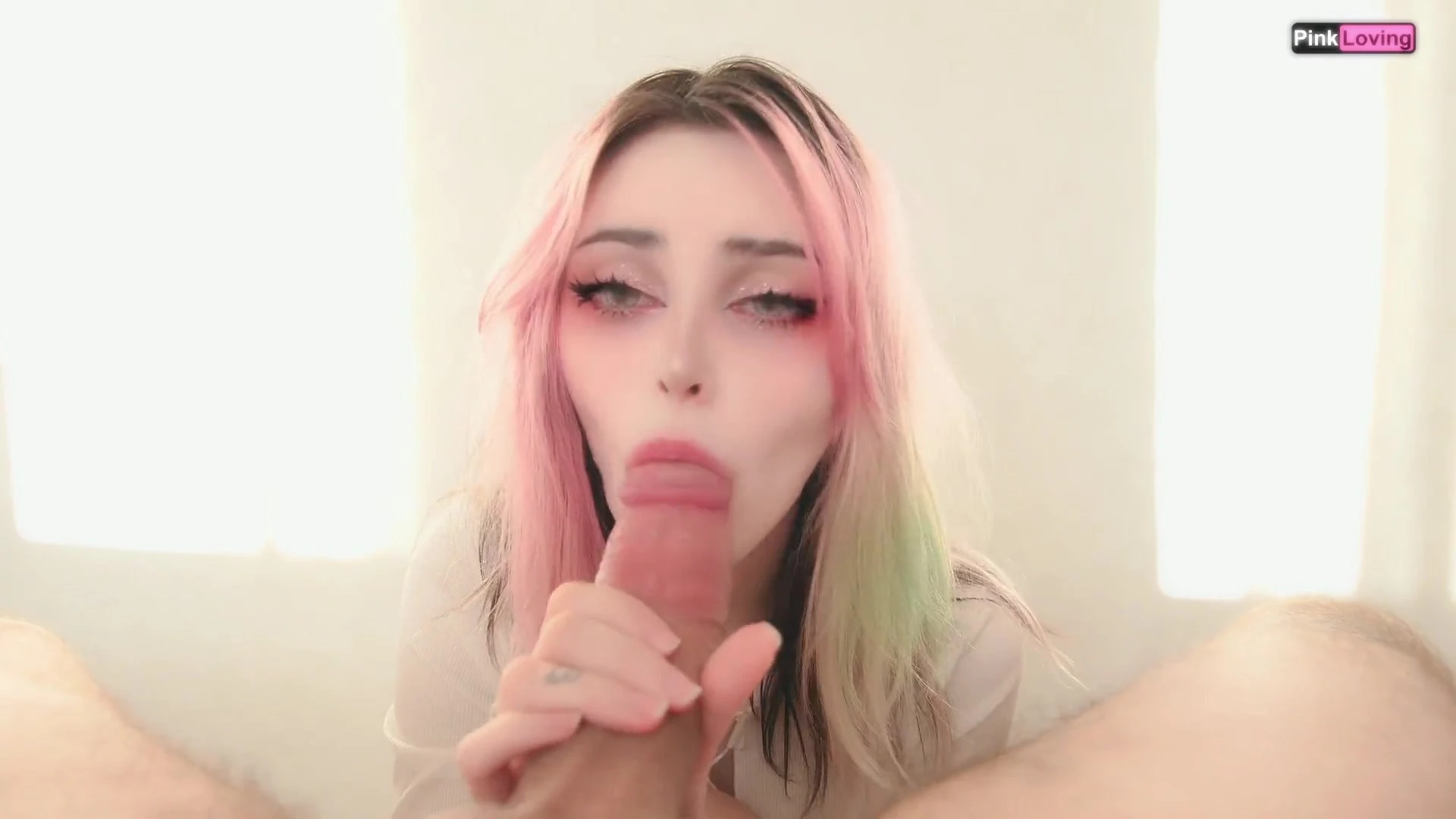 Ultimate blowjob from lewd Pinkloving leaked onlyfans star