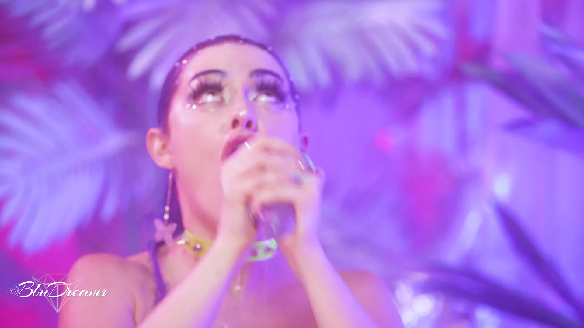 Bluedreams Spit Play Slut in Neon Paradise