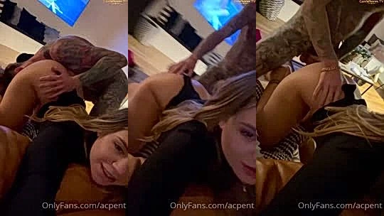 Acpent getting fucked from behind during sex party
